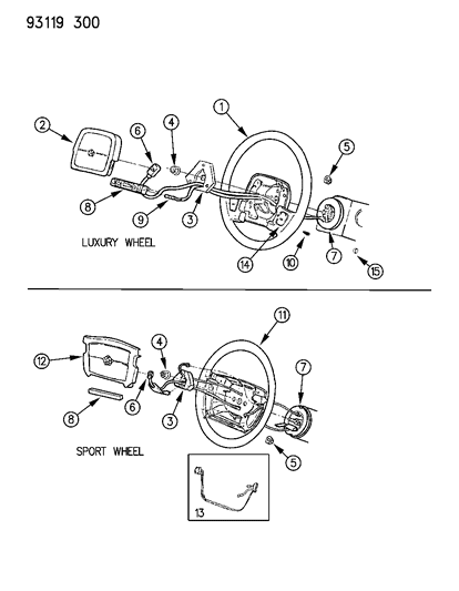 Chrysler - Air Bag, Module Luxury - Part # EC26JB9