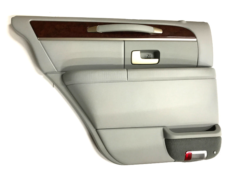 New OEM 2004-2005 Lincoln Town Car Driver Rear Dove Gray Door Panel, Part # 4W1Z-5427407-FAD