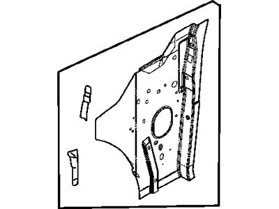New 2001-2006 Fits Chrysler Sebring Cowl Panel-Cowl Side - Part # 4878549AG