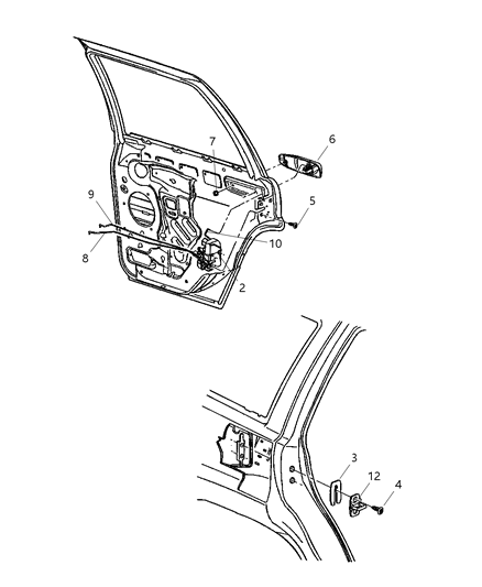 New 2004 Fits Chrysler Grand Cherokee Handle-Exterior Door - Part # 5FW47BJTAC
