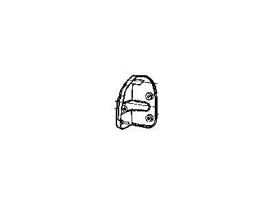 New 2005-2007 Fits Chrysler Grand Cherokee Cover-Seat Latch - Part # 1BG571D1AA