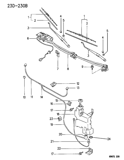 New 1995-2000 Fits Chrysler Avenger Cap - Part # MR191063