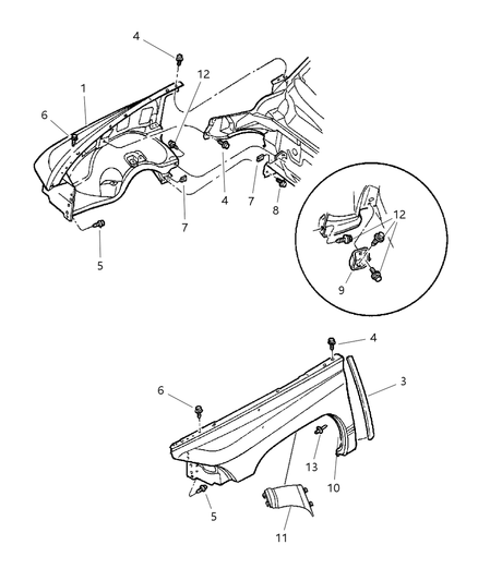 Panel Fender Side Shield