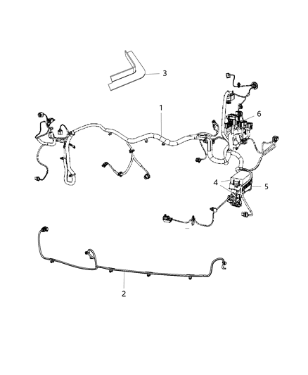 New 2015-2016 Fits Chrysler Patriot Wiring-Headlamp To Dash - Part # 68241750AD