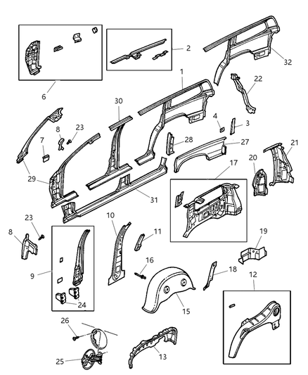 Wheelhouse Rear Inner
