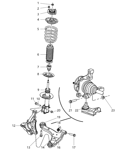 Spring Front Suspension Coil