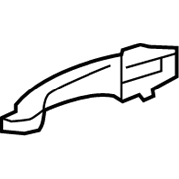 New 2008-2010 Fits Chrysler Avenger Handle-Exterior Door - Part # 1KR95DA4AD