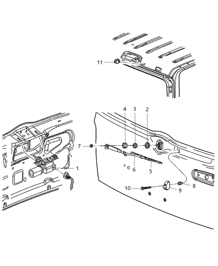 Arm Liftgate Wiper