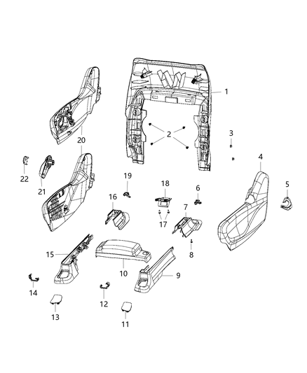 New 2017 Fits Chrysler Pacifica Cover-Seat Track - Part # 5RT22DX9AA
