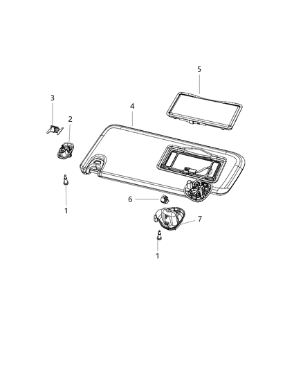 New 2019 Fits Chrysler 3500, 4500, 5500 Support-Visor - Part # 6PS37HL1AA