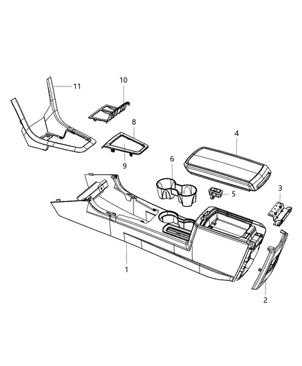 Bezel Center Console