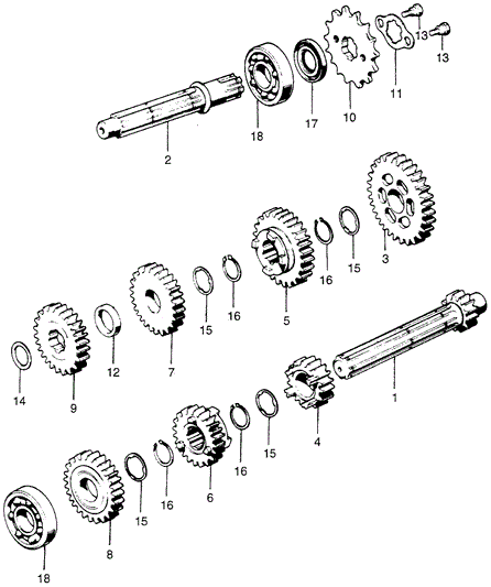 Gear, Mainshaft Third (20T)