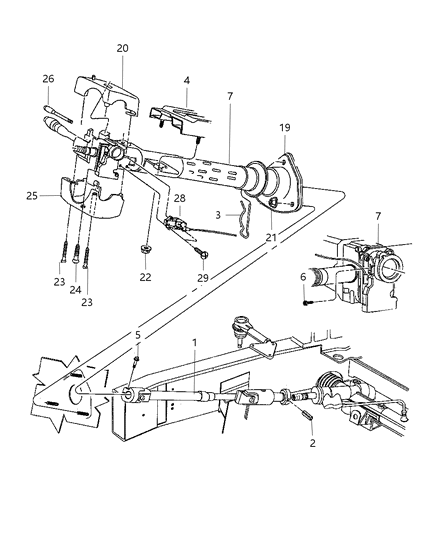 Plate Steering Column