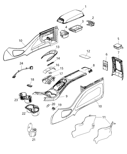Bezel Center Console Service By Individual Components