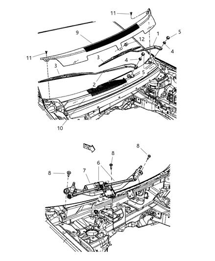 Arm Front Wiper
