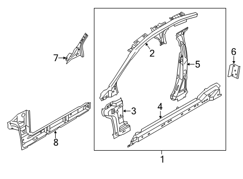 Center Pillar Reinforcement Support Plate