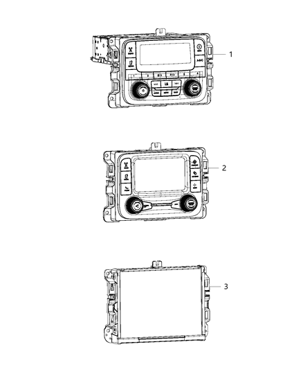 New 2017 Fits Chrysler 2500 Radio-Multi Media - Part # 68356517AA