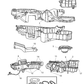 Housing A/C And Heater Contains Doors, Cam, Levers, Link, Screws, Washers, Gaskets. Items 4 - 7