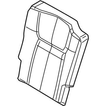New 2010 Fits Chrysler Commander Rear Seat Back Cover Left - Part # 1PX32ZJ3AA
