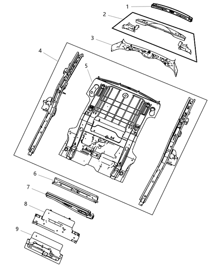 Crossmember Floor Pan
