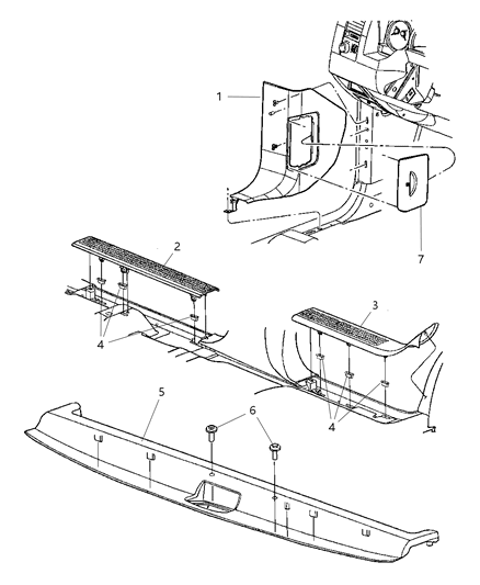 Plate Liftgate Scuff