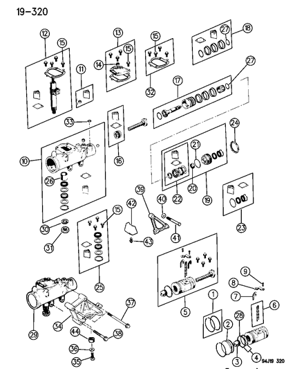 Mopar - 1984 2002 Fits Chrysler 1500 Bearing Steering Gear # - Part # J4487154
