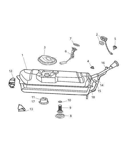 Housing Fuel Filler Tube