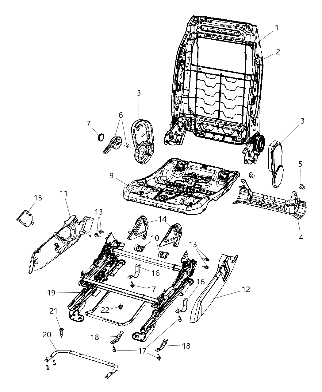 Handle Recliner Includes Clip