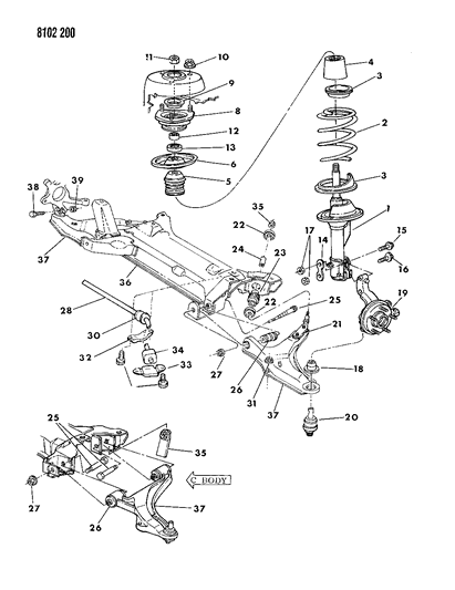 Bolt, Cam Dmpr. To Frt. Susp. Knuckle, Lwr.