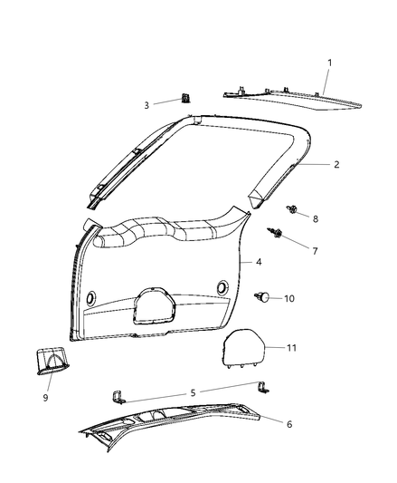 Panel Liftgate Trim Lower