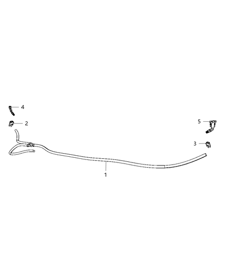 New 2011-2012 Fits Chrysler Grand Caravan, Town & Country Nozzle-Washer - Part # 68085770AA