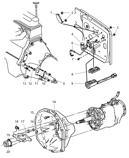 New 2002 Fits Chrysler Wrangler Hydraulic Control-Clutch Actuator - Part # 52107653AC