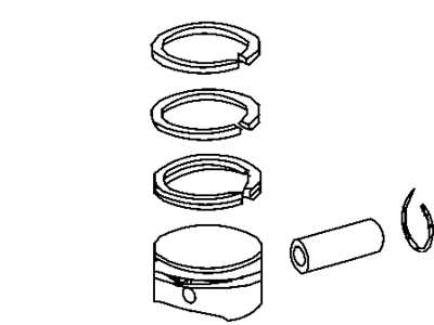 New 2007-2009 Fits Chrysler Grand Cherokee Piston - Part # 5179423AC
