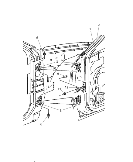 New 2004-2008 Fits Chrysler Pacifica Door-Front Door - Part # 4894185AA