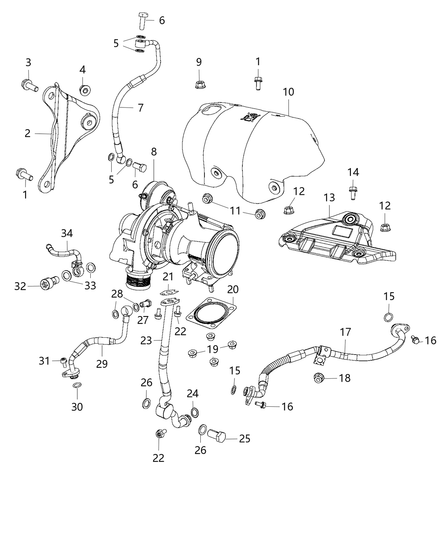 Bracket Turbocharger