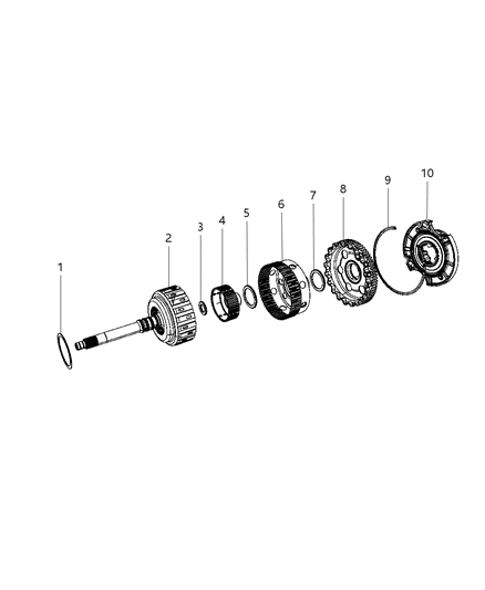 New 2007-2012 Fits Chrysler 3500, 4500, 5500 Gear-Planetary No. 1 - Part # 68085961AA