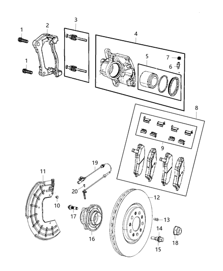 Caliper Assembly Disc Brake Front