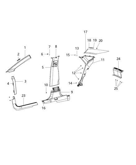 Panel B Pillar Lower Trim