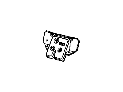 Latch, Rear Compartment Lid Release Or Ajar