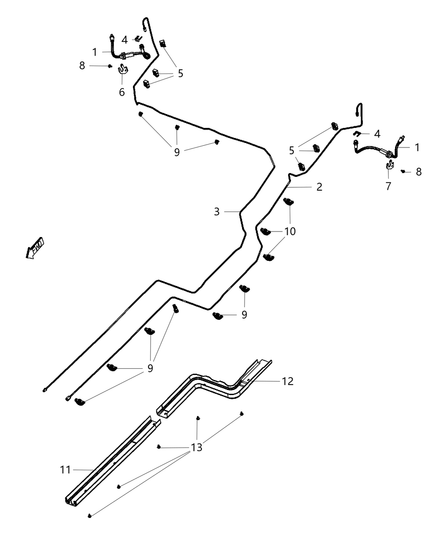 Bracket Brake Hose