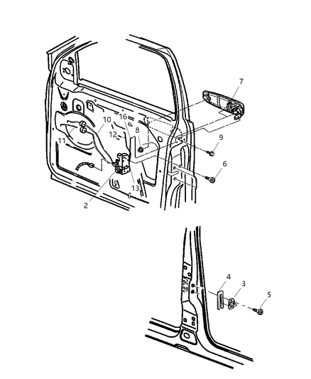 New 2000-2001 Fits Chrysler Grand Cherokee Handle Exterior Door - Part # QR38XS5AB