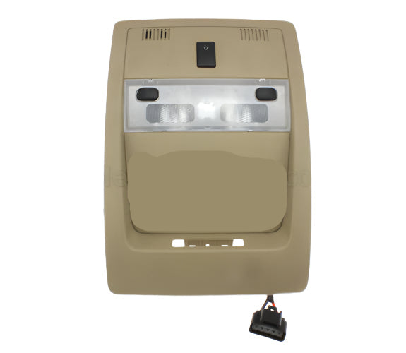 New OEM 2008-2010 Cadillac Chevrolet GMC Front Overhead Roof Console Beige, Part # 22750009