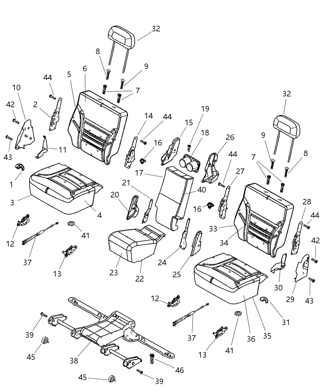 Latch Seat Right