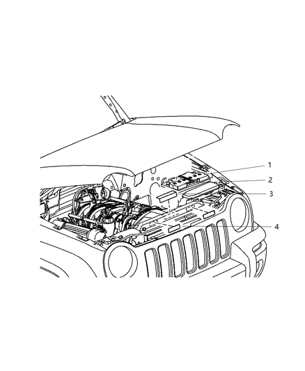 New 2008 Fits Chrysler Liberty Label-Veci Label - Part # 52130350AA