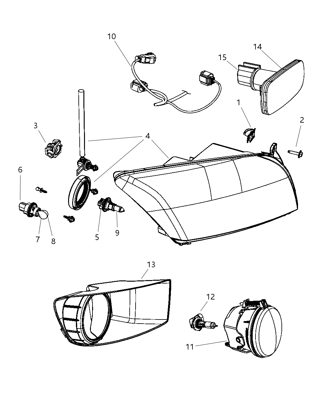 Bezel Fog Lamp