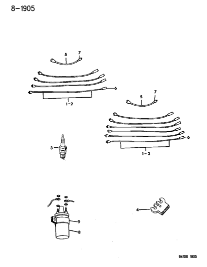 Coil, 4-Cyl., 2.2 Tbi - 2.5 Turbo, (Insul. 4638991) (Optional W/5234610 Toyodenso)