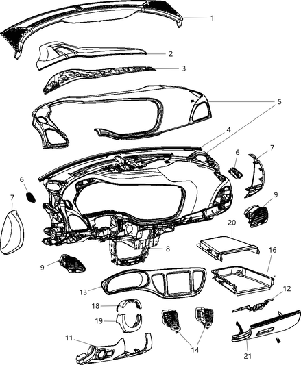 Bezel Instrument Cluster