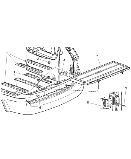 New 2001-2003 Fits Chrysler Grand Caravan, Town & Country Box/Bin-Organizer - Part # TM44YQLAA