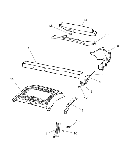Molding B Pillar