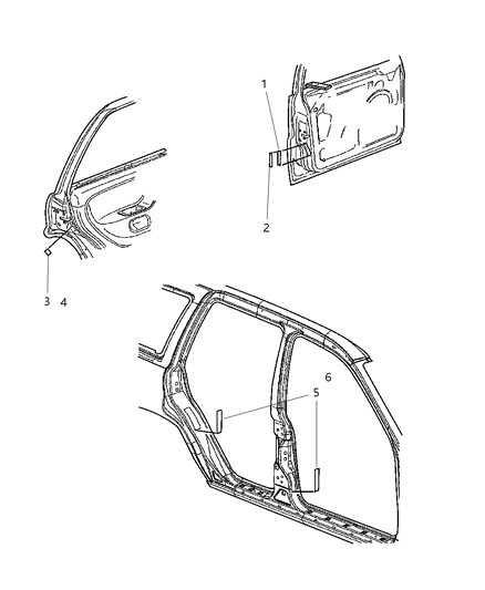 New Fits Chrysler Label-Child Protection Lock - Part # 55136933AA